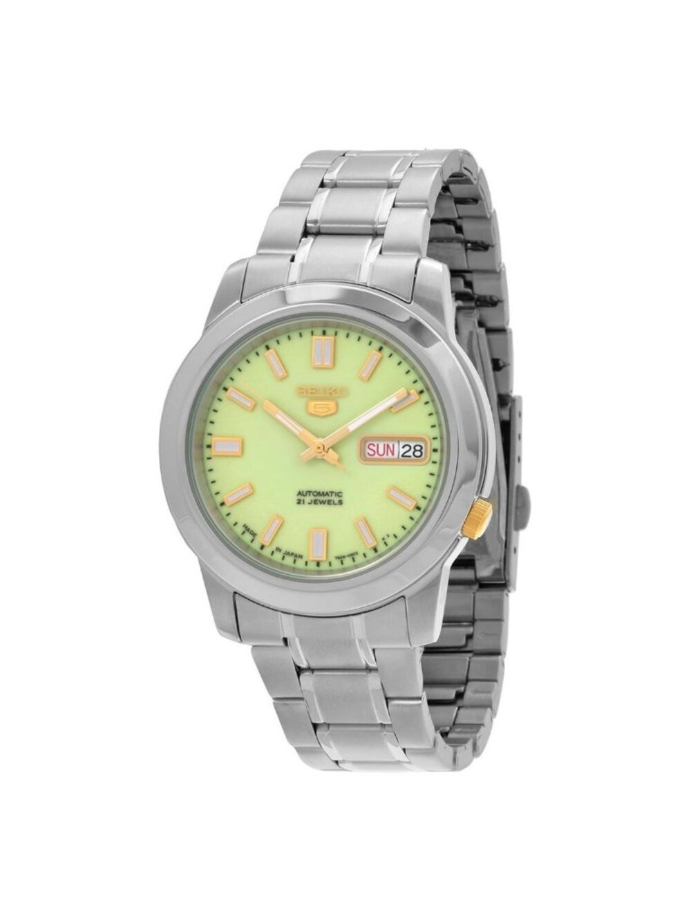 NWT Seiko Series 5 Automatic Green Dial Men's Watch